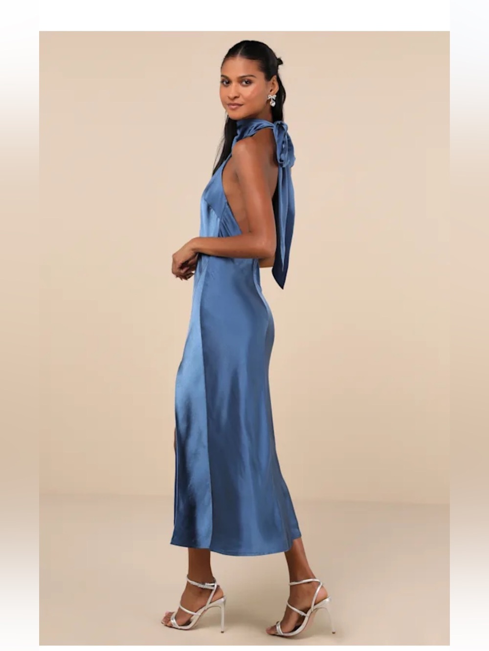 Lulus Dress M Formal Blue - Picture 2 of 14